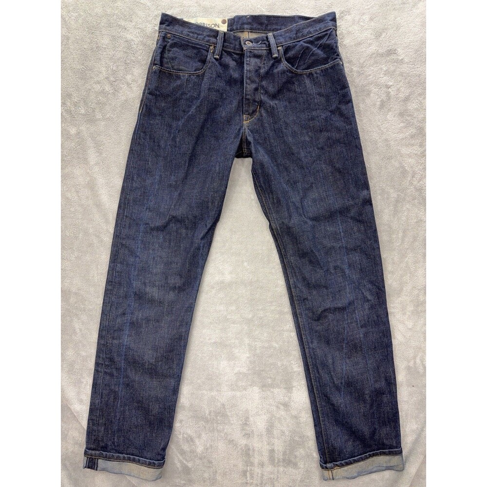 GAP 1969 Morrison Jeans Mens 32x32 Blue Dark Wash Selvedge Denim Mid-Rise USA